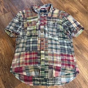 Ralph Lauren patch work multi color Plaid Shirt